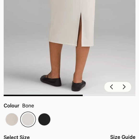 Lululemon Athletica Cream Midi Skirt - Picture 2 of 6